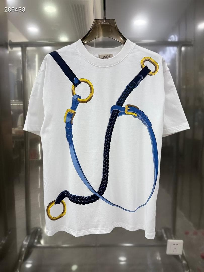 Belt-Harness Graphic Print Tee