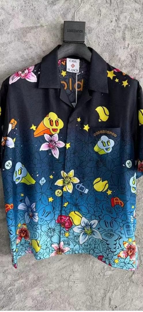 Cartoon Graphic-Print Camp Shirt