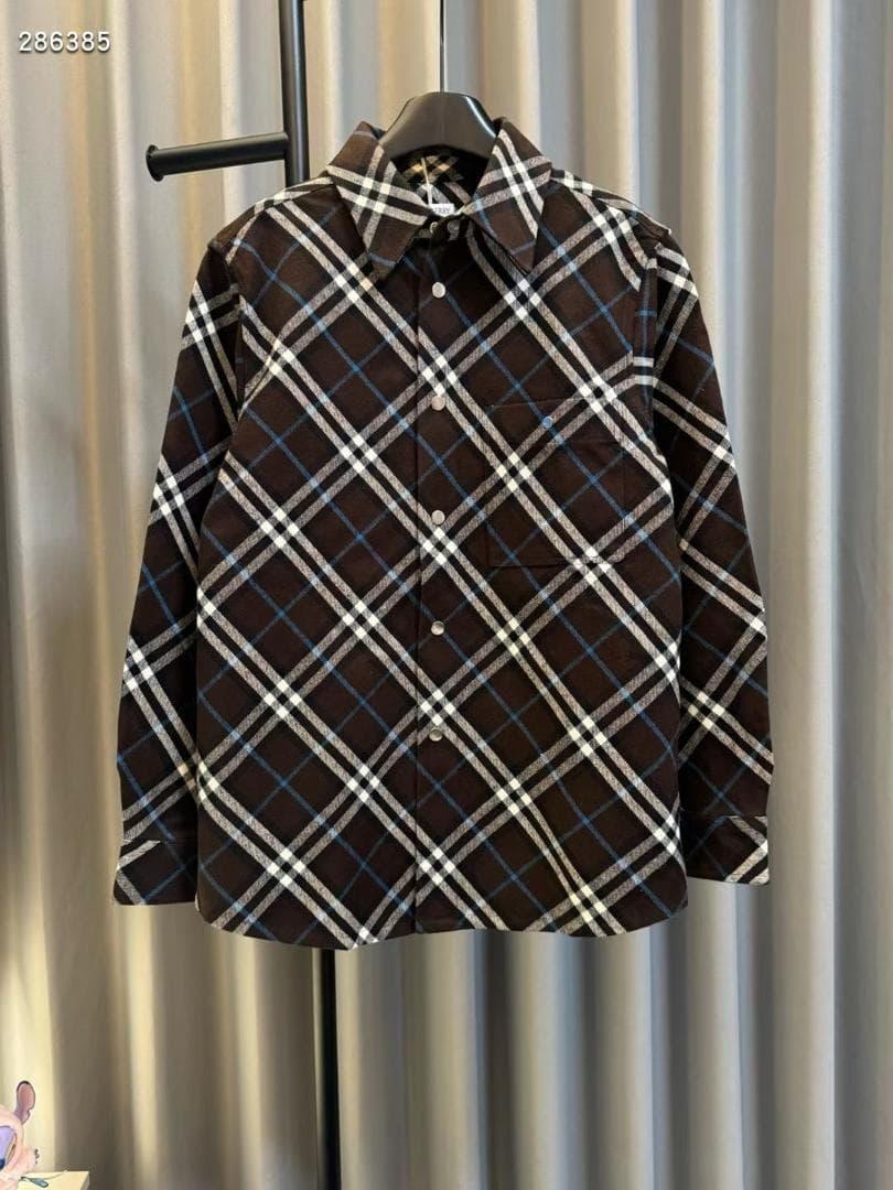 Windowpane Check Flannel Shirt